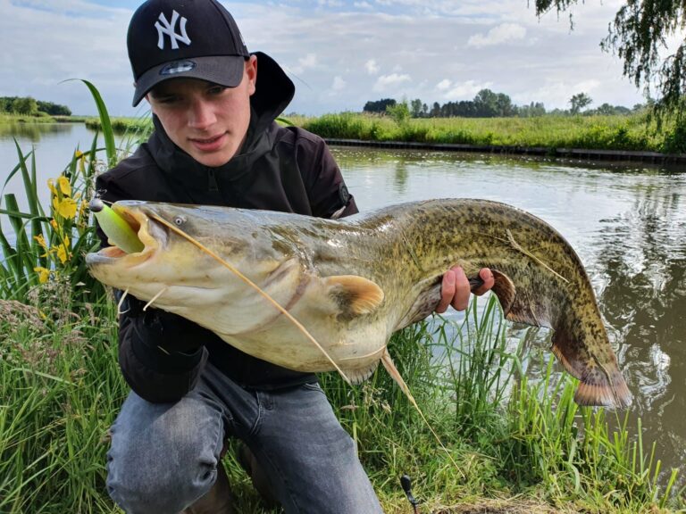 Werpend vissen op meerval. Maar dan old skool, zonder Livescope!